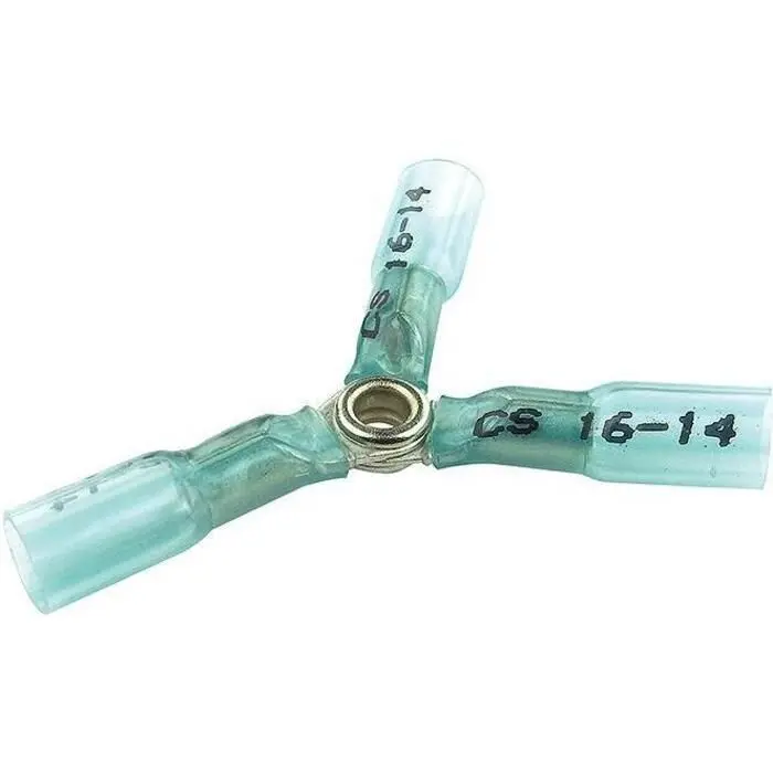 Seachoice 50-60324 Clear Seal 16-14 Ga. 3-Way Splice, Blue, 3/Bag 2