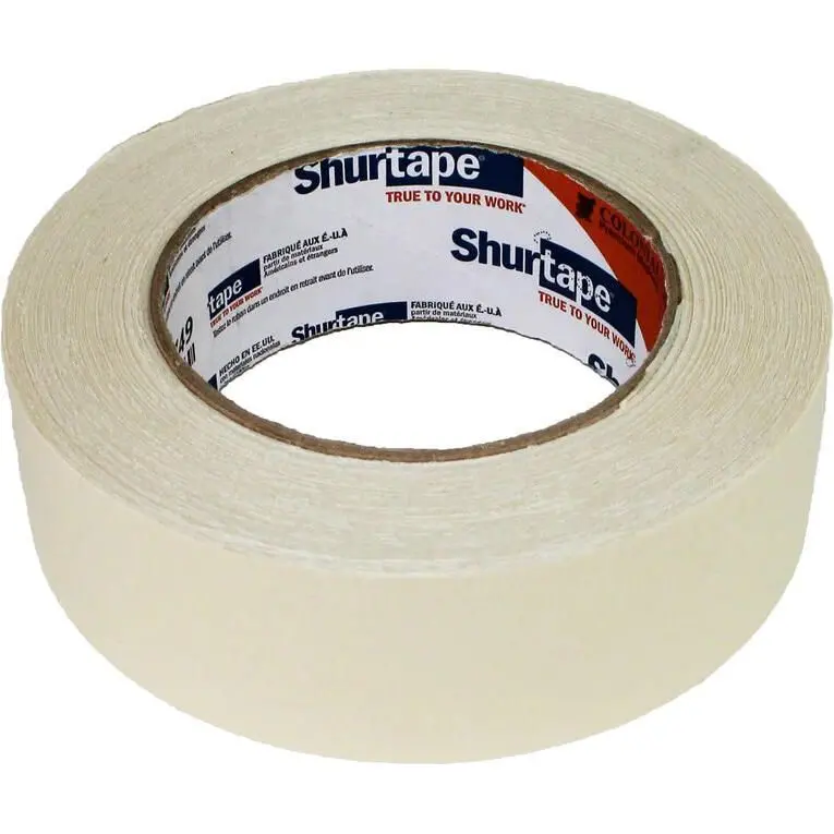 Shurtape 100749 Colonial Premium Grade, High Adhesion Masking Tape, 1-1/2" X 180', Natural 2