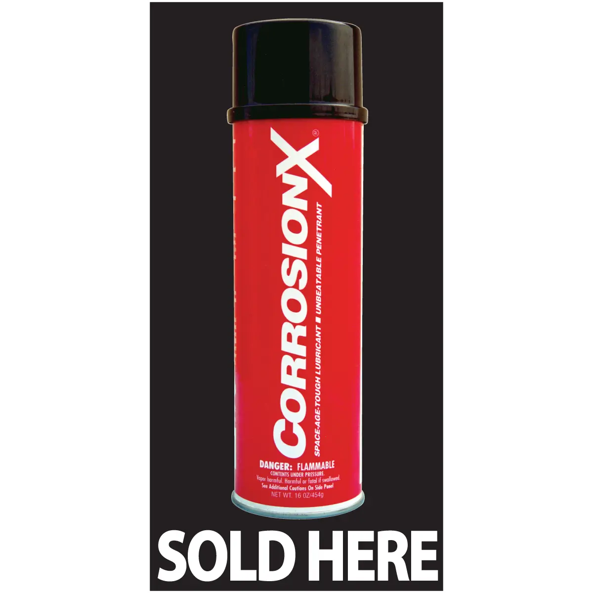 Retail Door Sticker "Corrosionx Sold Here" 1