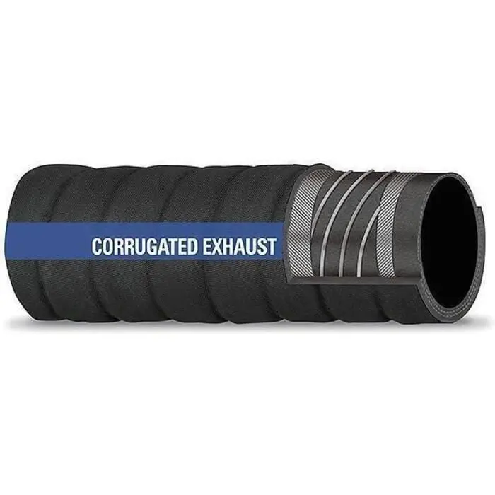 Seachoice 252-3124 23683 Double Wire Corrugated Exhaust Hose 252 Series 3-1/2" X, 6-1/4' 1