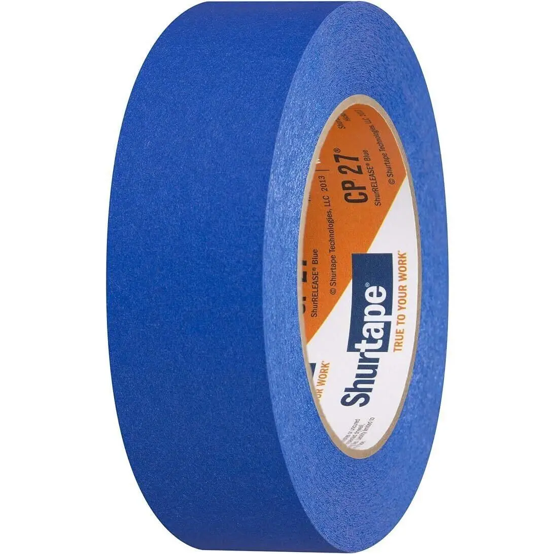 Shurtape 202879 Cp27 Shurrelease 14-Day Blue Painter's Tape, 1-1/2" X 180', Blue 2