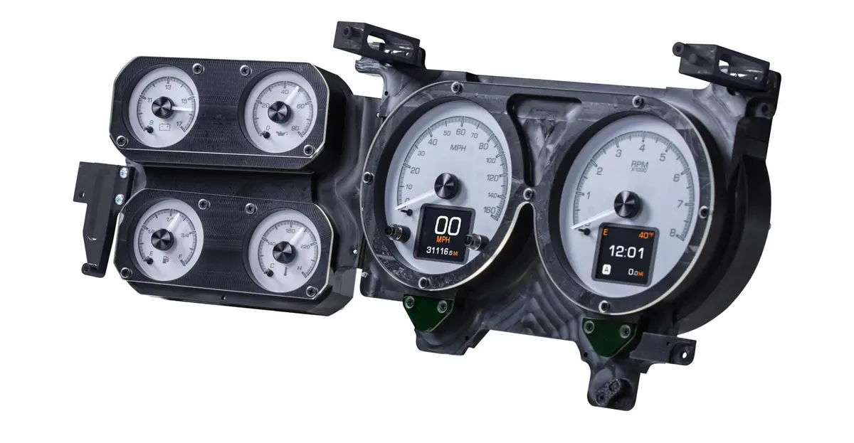 Dakota Digital Hdx-73C-Pu-S Direct-Fit Analog Gauge System 1