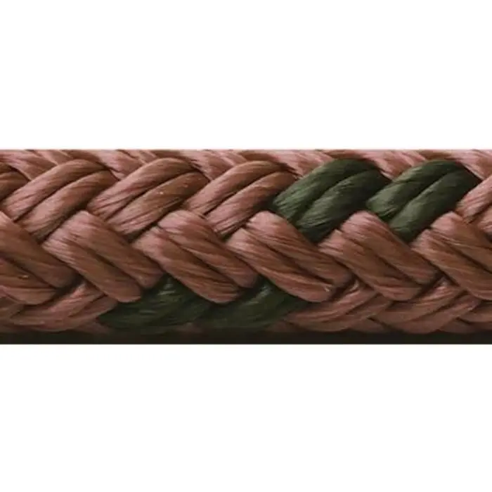 Seachoice 42451 Double Braided 100% Mfp Dock Line 3/8" X 15' Burgundy W/Black, Tracer 2