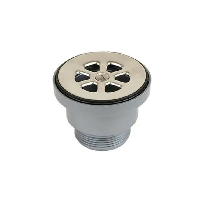 Scandvik 10352 Cockpit Or Shower Drain Fits 2-1/16" Drain Hole, 1-1/2" Threaded Outlet 2