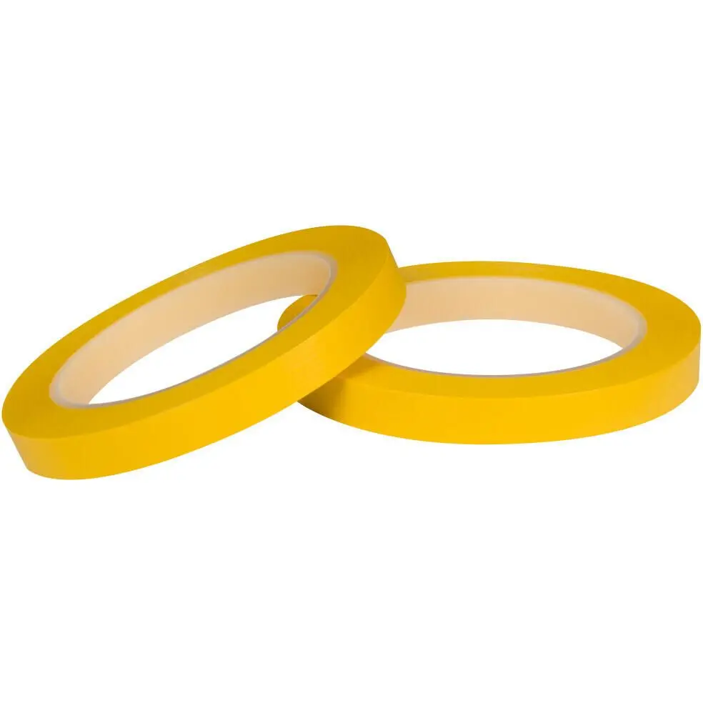 Shurtape 105363 Low Stretch Pvc Fine Line Masking Tape, 1/2" X 108', Yellow 2