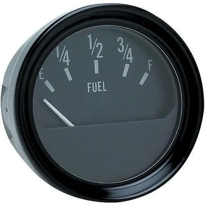 Seachoice 15441 Fuel Gauge, Black Bezel 2
