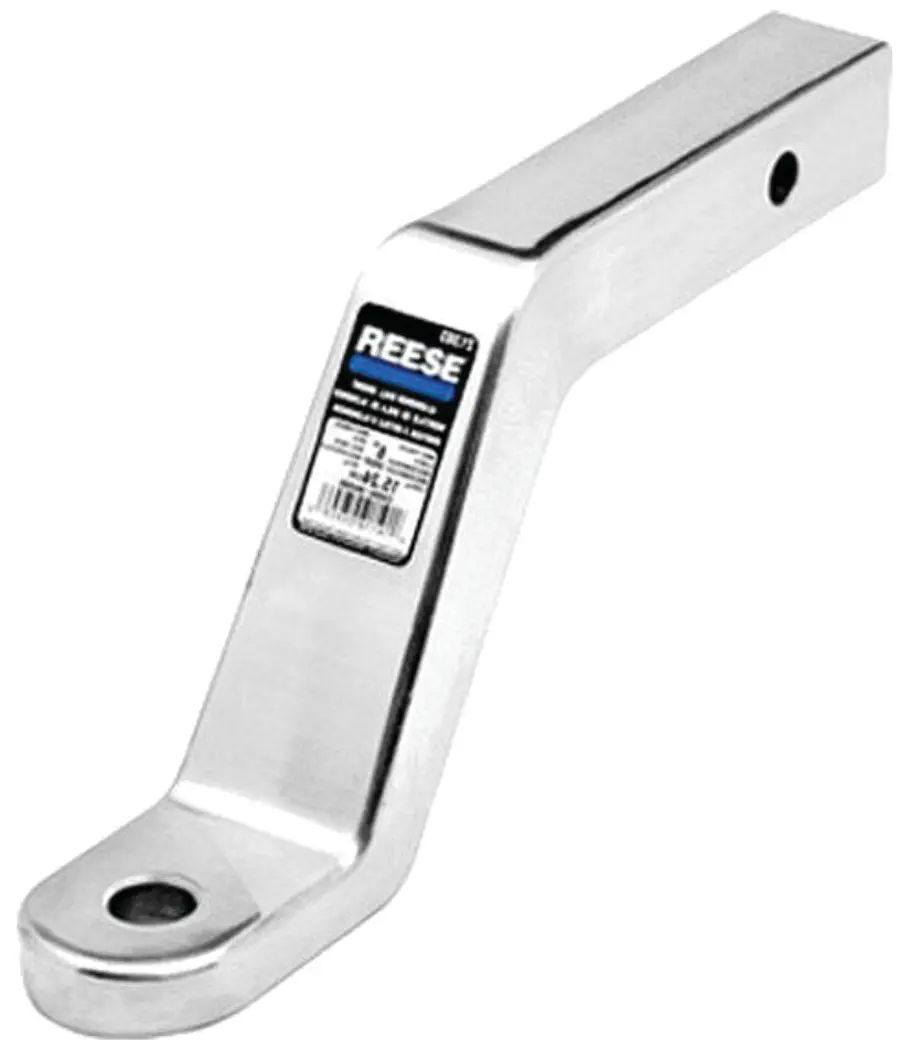 Fulton 40383 Reese Polished Aluminum 8, 000 Lb Capacity 11 7/8" Ball Mount W/ 5" Rise & 6" Drop 2