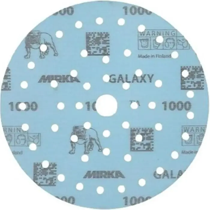 Mirka Fy-6Mf-120 Galaxy Dust Free Multi-Fit Grip Discs, 6", Grade 120, 50/Pk 1