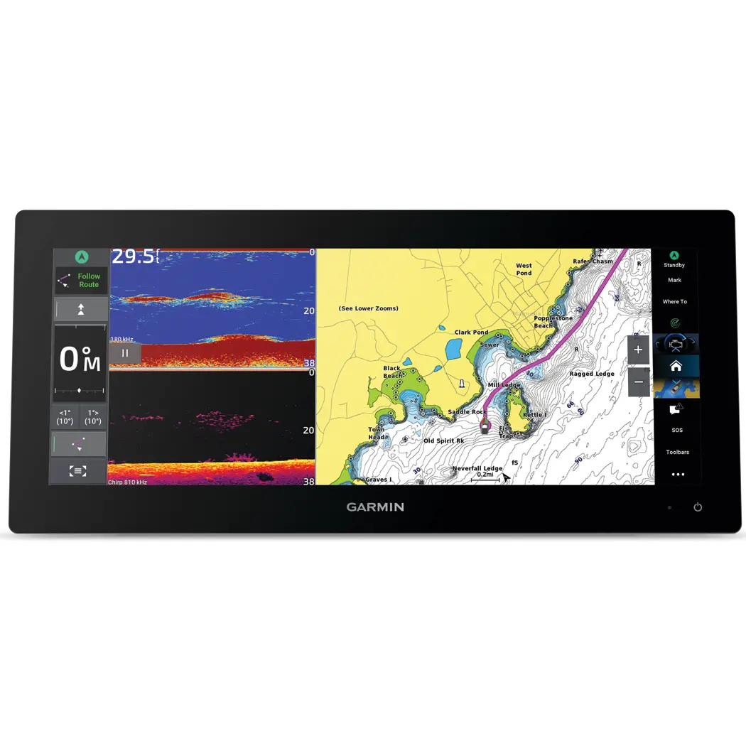 Garmin 010-03855-00 Gpsmap 1523Xsv Sidevu, Clearvu & Traditional Chirp Sonar W/ Basemap Mapping 1