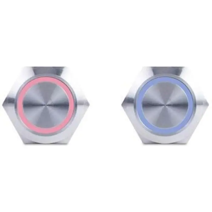Sierra Av10120b Push-Button Switch, Off/(On1)/(On2), Blue/Red Halo Led, 20A 1