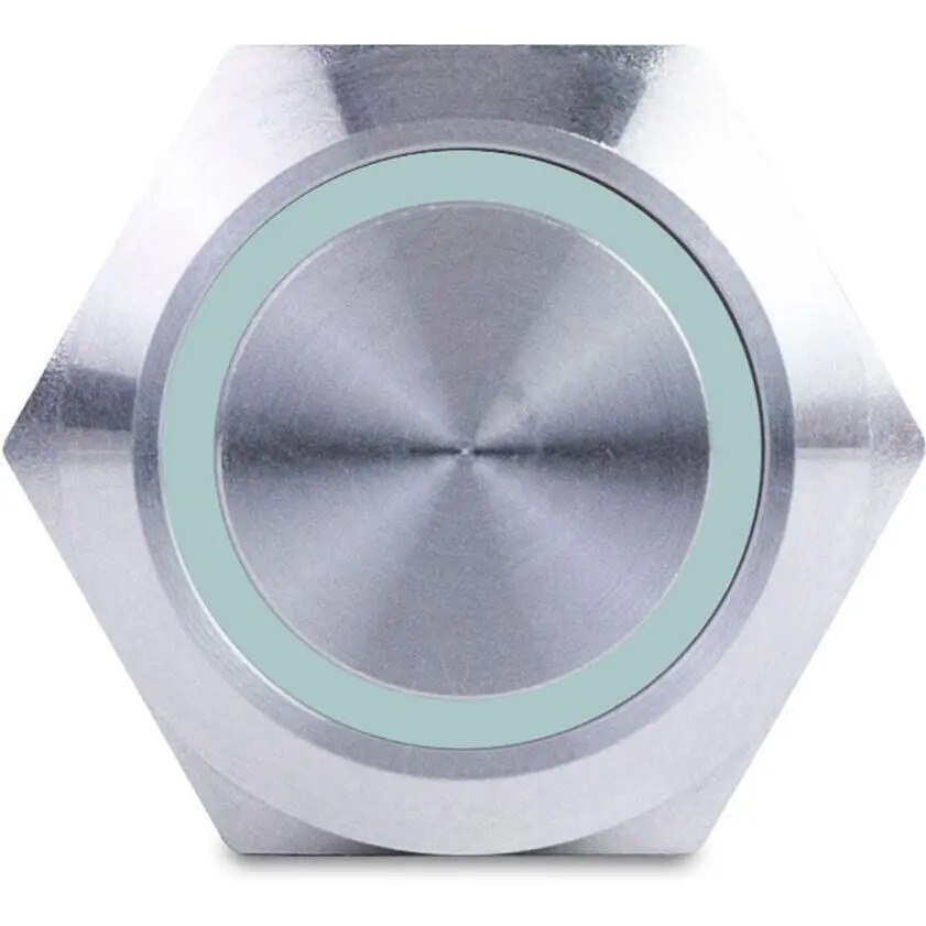 Sierra Av10040g Push-Button Switch, Off/On, Green Halo Led 1