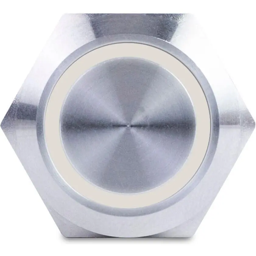 Sierra Av10030w Push-Button Switch, Off/(On), White Halo Led 2