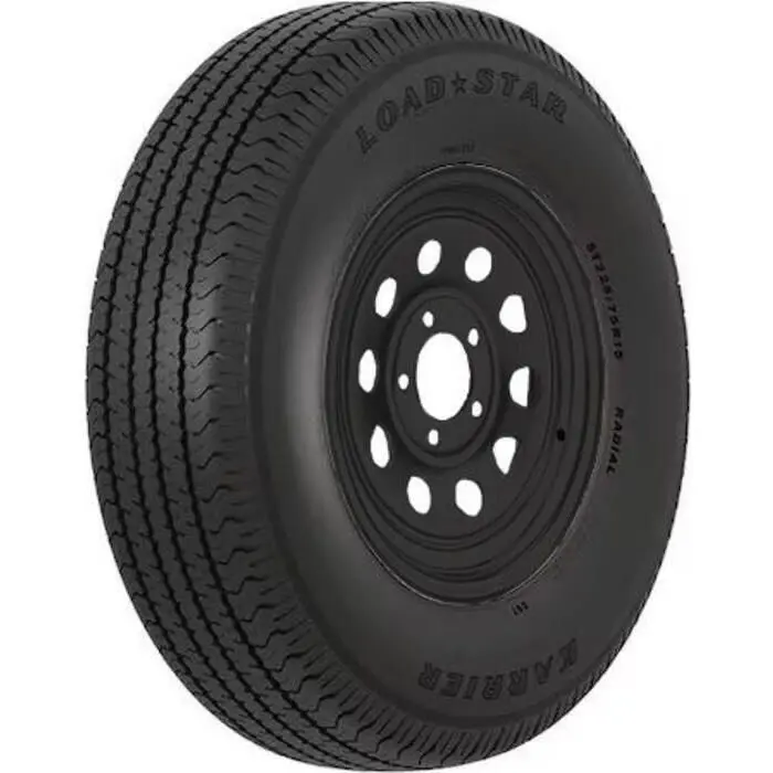 Loadstar Tires 32424 Tire & Wheel (Rim) Asm Kr03, St205/75R15 5 Hole D Ply, Black, Modular 1