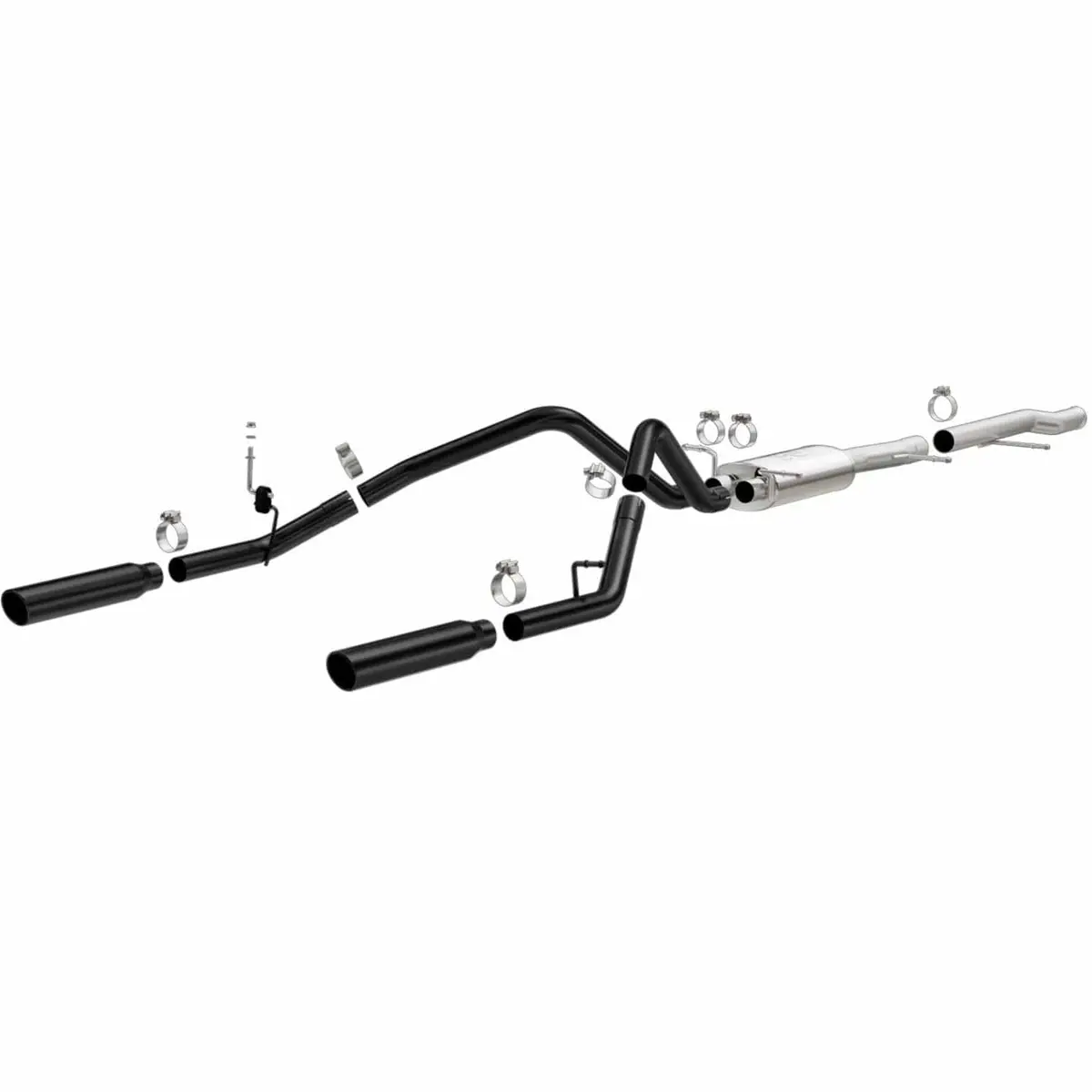 Magnaflow 15362 Black Series Cat-Back Exhaust System – Stainless Steel Performance Muffler 1