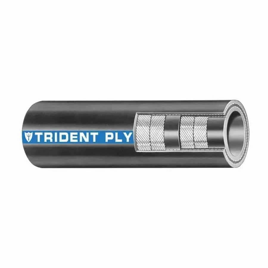 Trident Marine 200-1344 200 Series Ply Soft Wall Wet Exhaust & Water Hose 1 3/4", 12.5' 1