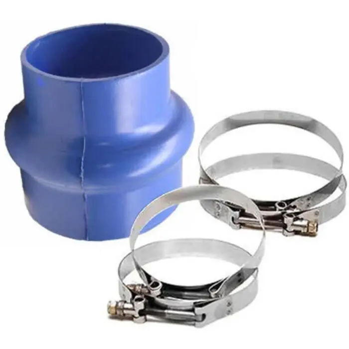 Trident 270V6050-S/S Silicone Bellow Hose, Wet Exhaust Reducing Hump, 6" X 5" With T-Bolt Clamps 1