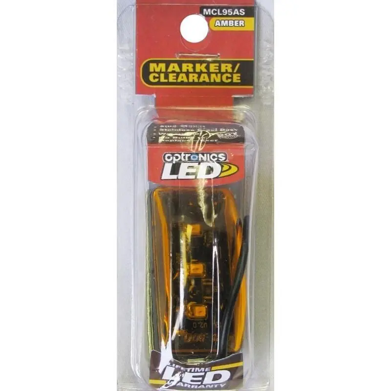 Optronics Mcl95as Sealed Marker/Clearance Light, Amber, Stud, Retail 1