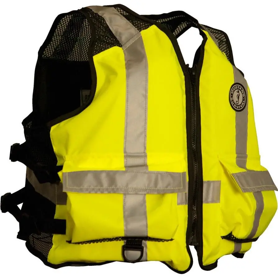 Mustang Survival Mv1254t3-239-4Xl/5Xl T3 Industrial Mesh Life Jacket/Pfd, Yellow/Green 1