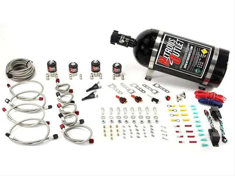 Nitrous Outlet 00-10043-10 Dual-Stage Efi Nitrous System With Single Nozzle 1