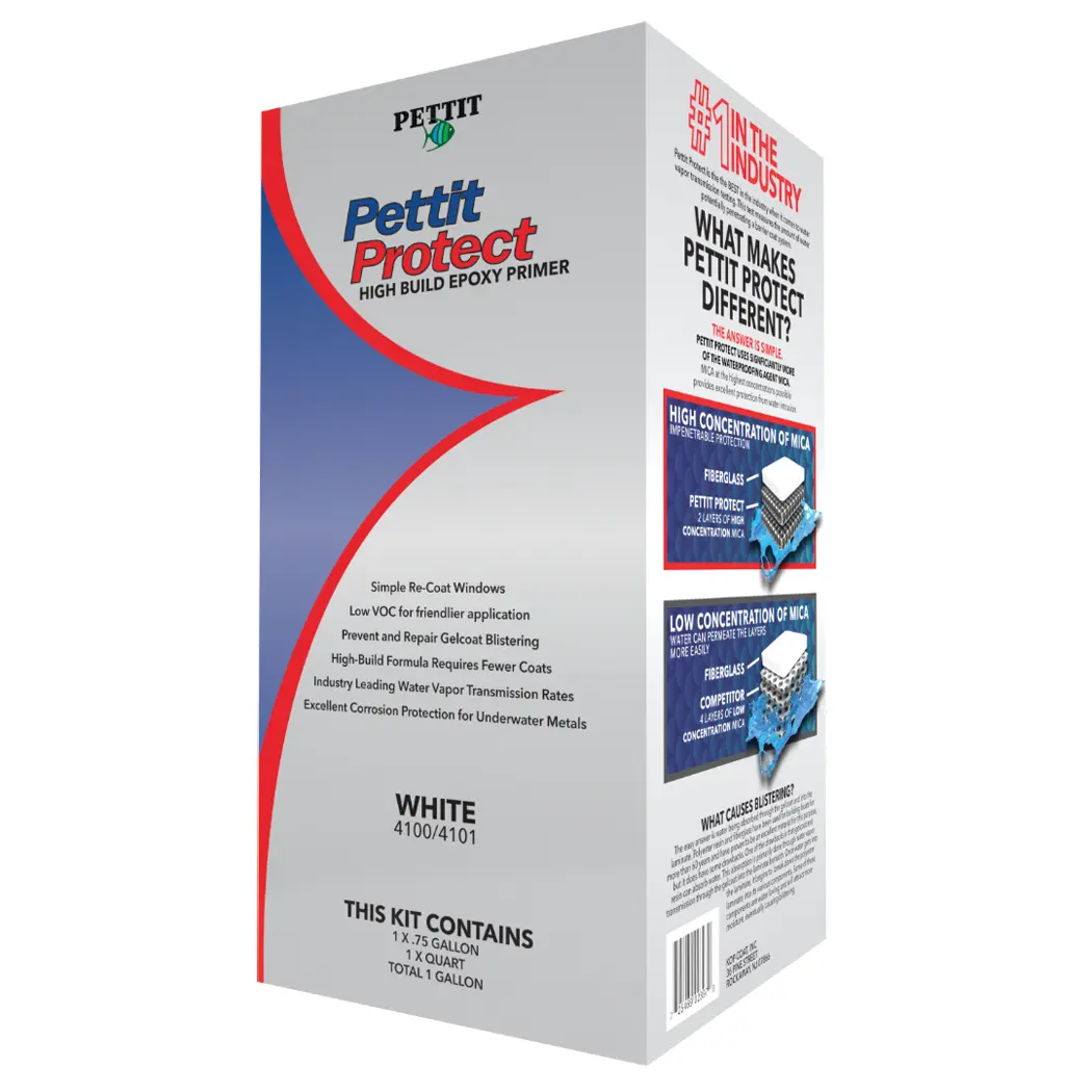 Pettit 14100/1410106 Protect High Build Epoxy Priming System-White, Gal 1