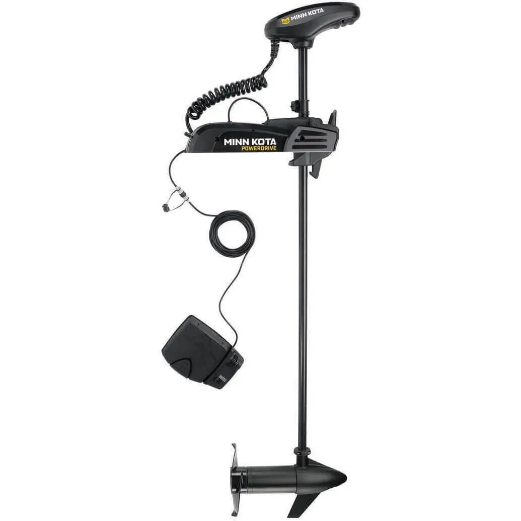 Minn Kota 1358763 Powerdrive Freshwater Trolling Motor W/ Universal Sonar 2, Black 60" 24V/70 Lbs 1