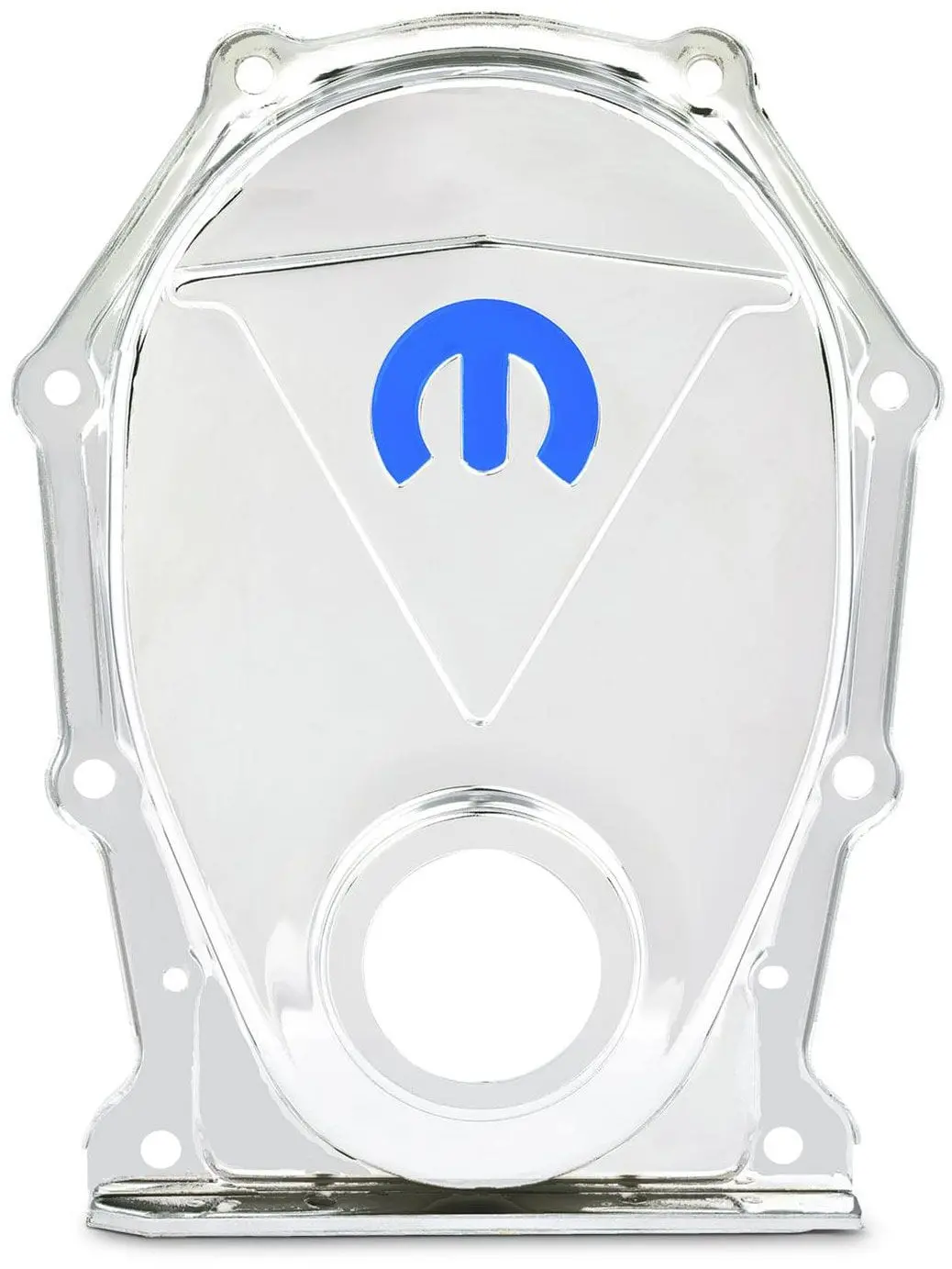 Chrome-Finished Stamp Steel Timing Cover – Direct Replacement For Oem Fitment 1