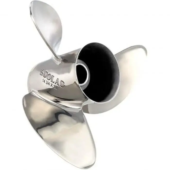 Solas 9451-139-15 Rubex Hr3 Ss 3-Blade Propeller, Rh, 13-7/8 X 15, Interchangeable Hub, 4-1/4" Gearcase 1