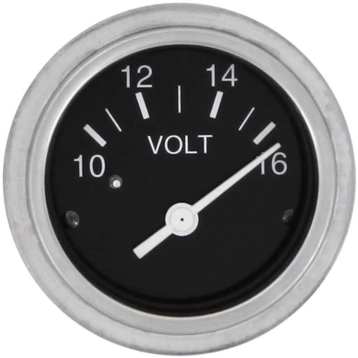 Sierra 80134P Heavy Duty Series 2" 12V System 10-16 Vdc Dial Range Voltmeter, Gauge 2