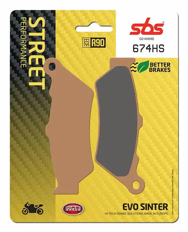 Sbs (674Hs) Fa209 Road Evo Sinter Front Brake Pads 1