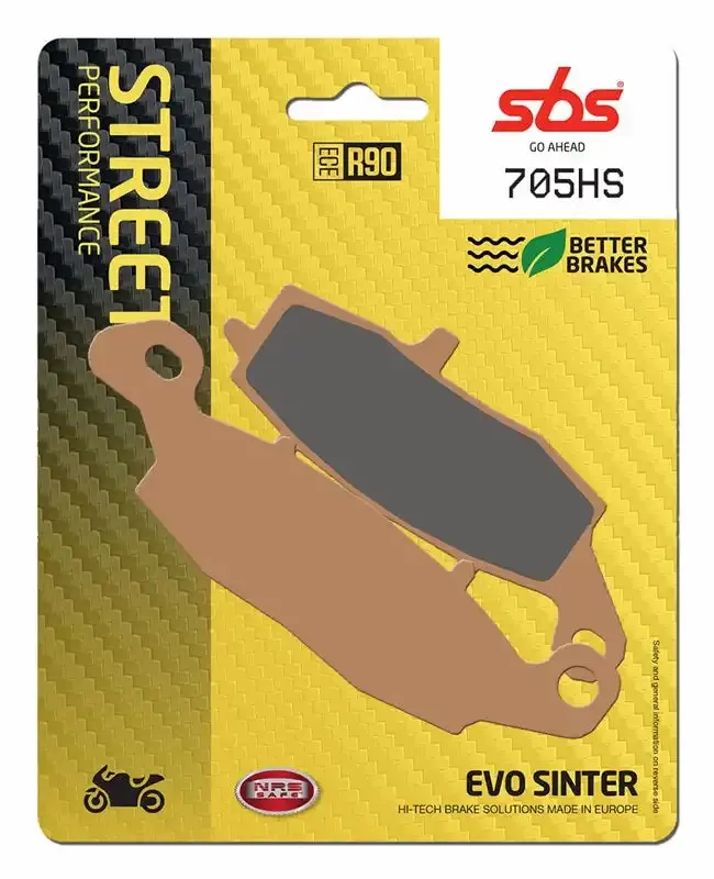 Sbs (705Hs) Fa229 Road Sinter Front Break Pads 1