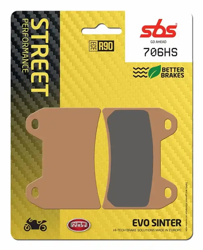Sbs (706Hs) Fa244 Evo Sinter Front Brake Pads 1