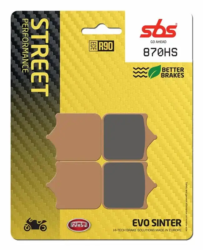 Sbs (870Hs) Fa491 Evo Sinter Front Brake Pads 1