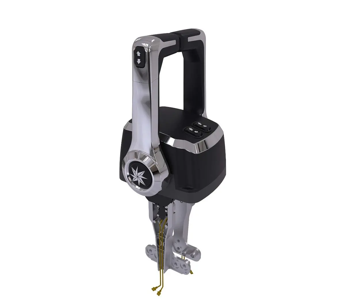 Seastar Chx8241p Xtreme Series Dual Lever Top Mount Control, Trim Switch (No Neutral Interlock On Handle) 2