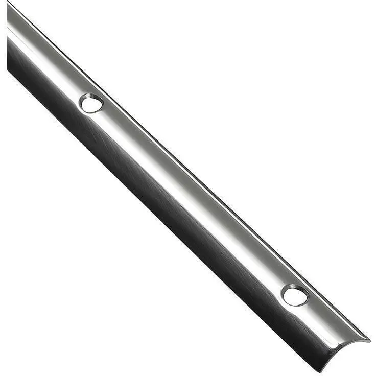 Seachoice 29403 Stainless Steel Hollow Back Rub Rail, 1"W X 12' L, .077 Ga. 2