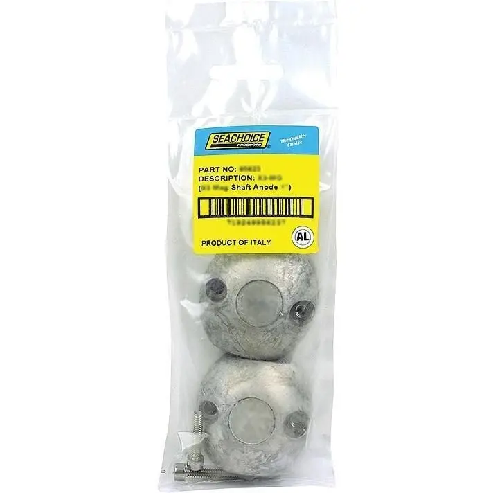 Seachoice 95637 Streamlined Shaft Anode W/Allen Screw, Aluminum, Model X9, Size 2" 2