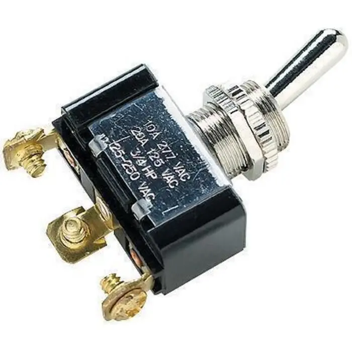 Seachoice 12111 2 Position Toggle Switch With 3 Screw Terminals On/On 2