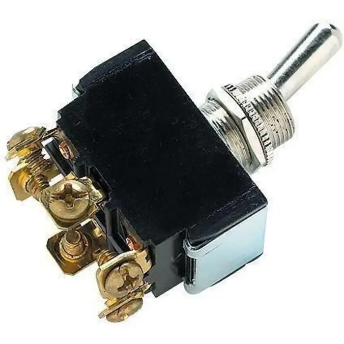 Seachoice 12131 2 Position Toggle Switch With 6 Screw Terminals On/On 2