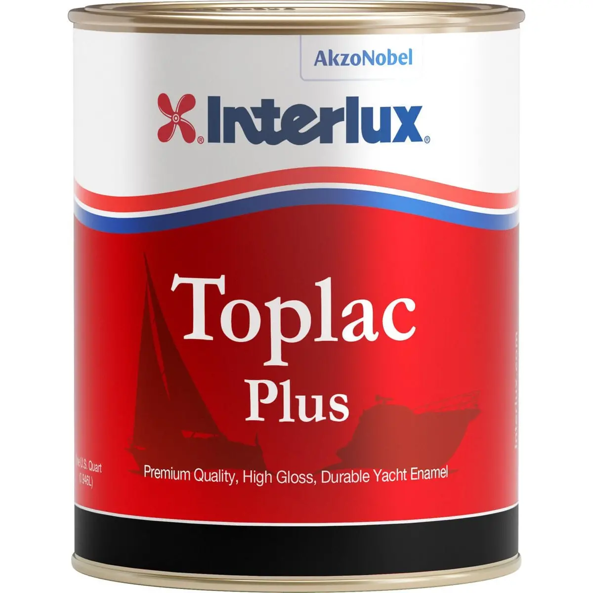International Paint Ylk315/1Qtus Toplac Plus Topside Paint Jet Black 1 Quart 1