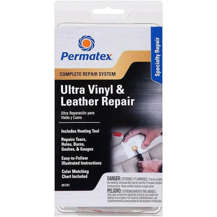 Permatex 81781 Pro Style Vinyl & Leather Repair Kit 2
