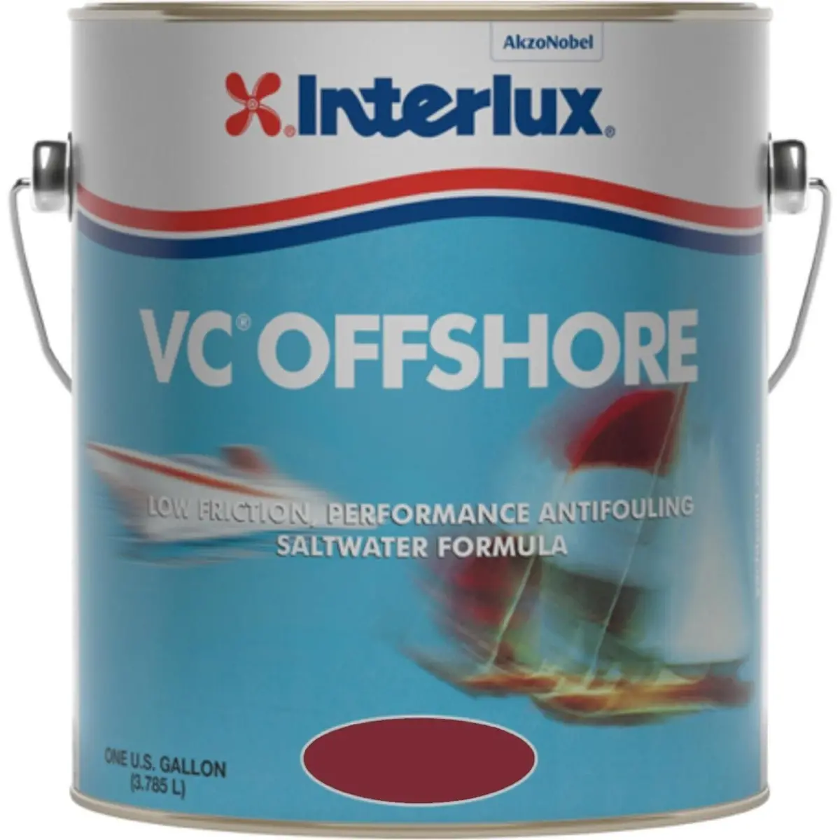International Paint V117/1 Vc Offshore Bottom Paint, Red Gal. 2