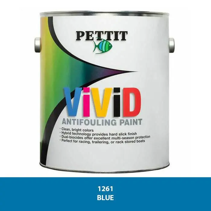 Pettit Vivid Antifouling Paint Blue 1 Gal 1