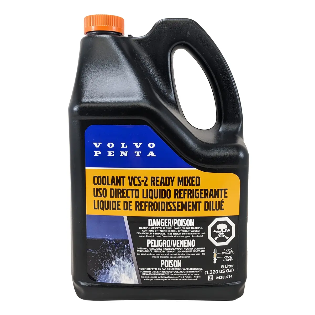 Volvo 24389714 Orange Coolant Ready Mixed Vcs-2, 5 Liter | Penta 1