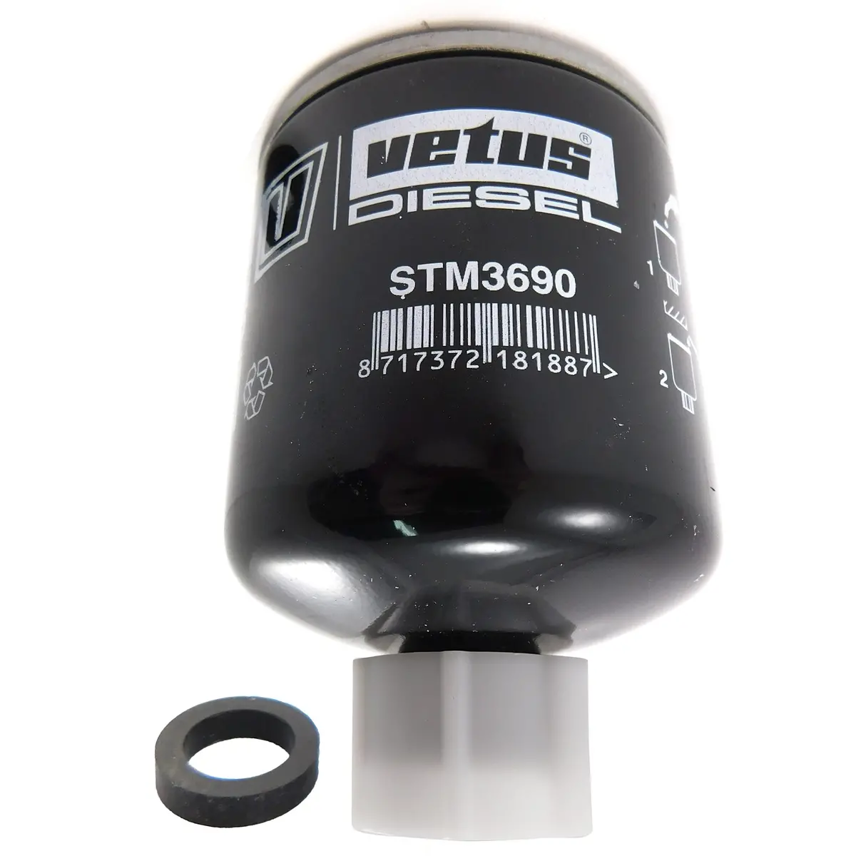 Vetus Maxwell Stm3690 Spin-On Diesel Fuel Filter | Vetus 1