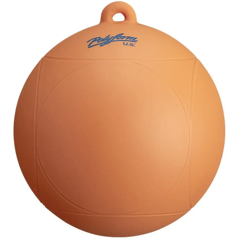 Polyform Ws-1 Orange 8" Dia. Ski Buoy 1