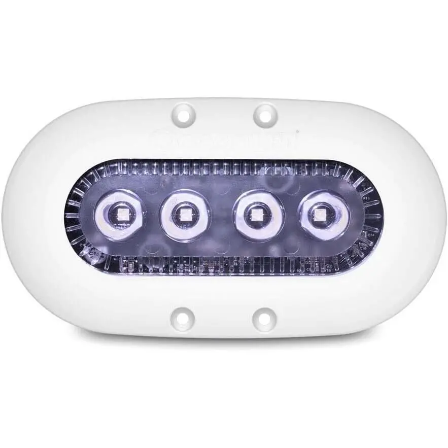 Oceanled 012301Wi Airhead X4 Underwater Led Light, Ultra White-White Bezel 1