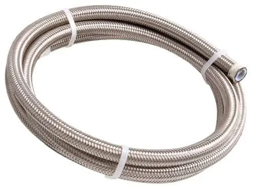 Ptfe-Lined Stainless Braided Hose – -4An Size, 15-Meter Roll 1