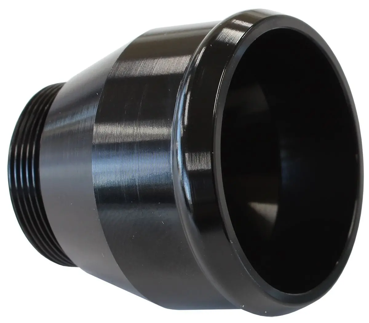 Plumb Back Barb Adapter – Black-Anodized An-To-Barb Transition Fitting (Af64-5138Blk) 1