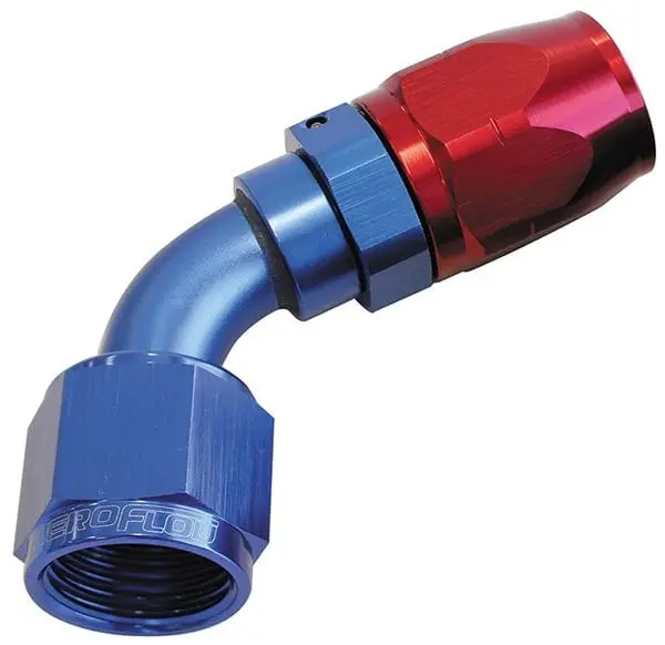 500 Series Swivel Hose Fitting – 60° -12An Af508-12 Aluminum End 1