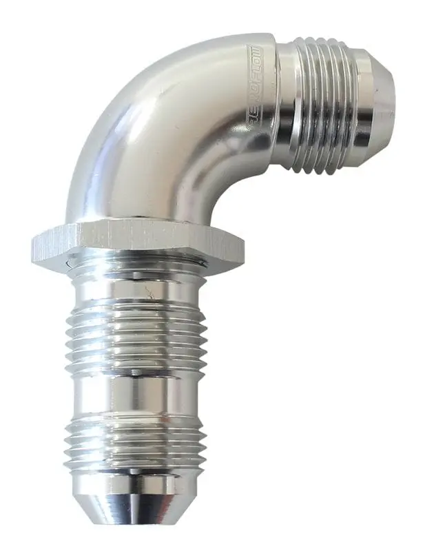 An-12 Full-Flow 90° Bulkhead Fitting – Stainless Steel Fluid Transfer Adapter (Af533-12S) 1