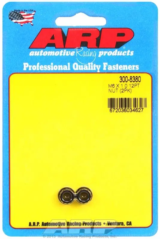 Arp Ar300-8380 Chrome-Moly 12-Point Nuts With Black Oxide Finish 1